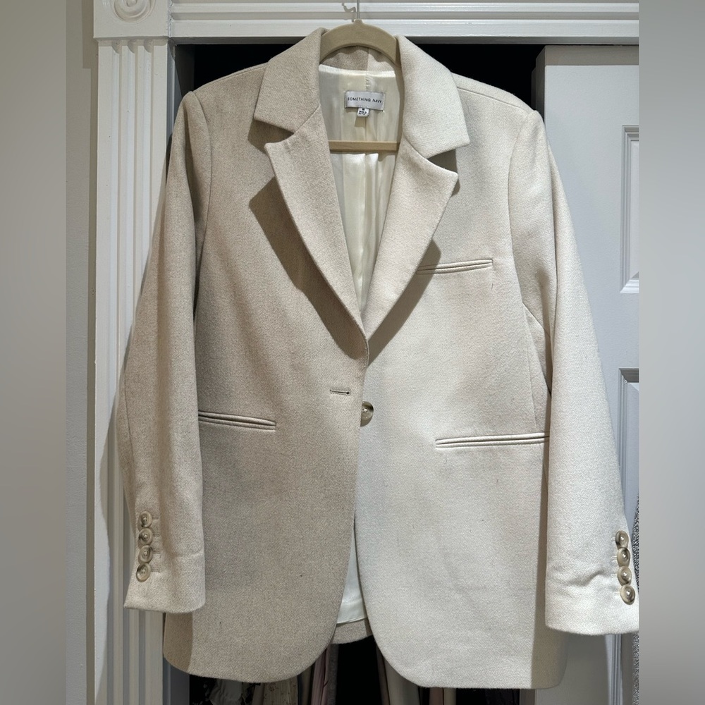Something Navy Two-Toned Blazer